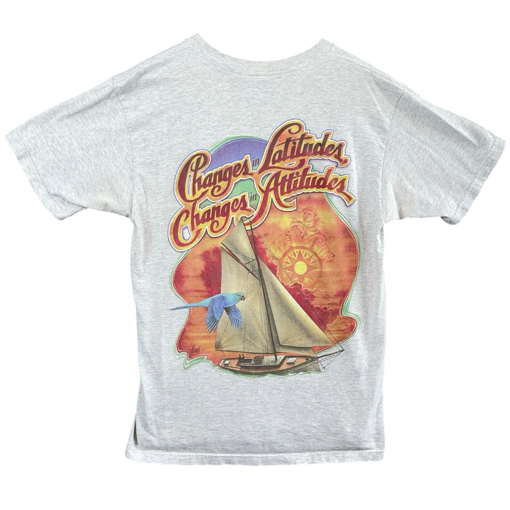 Vintage 90s Caribbean Soul Changes In Attitude Men's Large T Shirt Jimmy Buffett